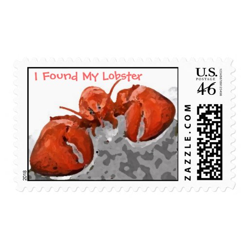 I Found My Lobster Stamps Zazzle