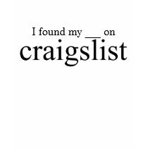 I Found My ___ On Craigslist T-Shirt