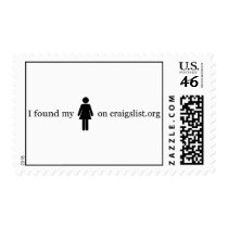 I Found My Woman On Craigslist.Org Postage Stamps