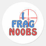 I Frag N00bs Round Stickers