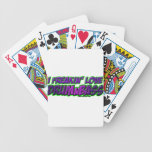 I Freakin Love DRUM and BASS music playing cards