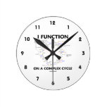 I Function On A Complex Cycle (Krebs Cycle) Wall Clocks