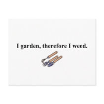I Garden Therefore postcards by gardeninggifts I Garden Therefore postcards
