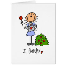 I Garden Tshirts and Gifts Greeting Card