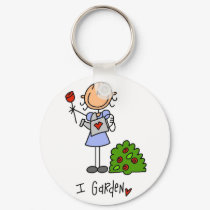 I Garden Tshirts and Gifts keychains by stick_figures I Garden Tshirts and Gifts keychains
