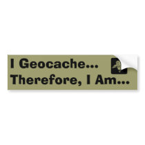 I Geocache Bumper Sticker