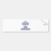 I Get High On Civil Engineering Bumper Stickers