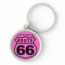 "I get my kicks on Rt 66" Keychains