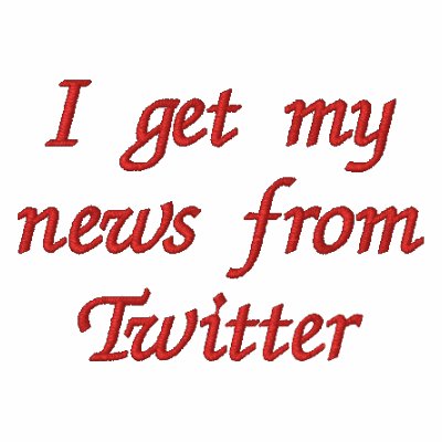 I get my news from Twitter Polo Shirt by khynes2000