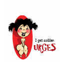 I get sudden urges #2 t-shirts by choledochus I get sudden urges #2 t-shirts