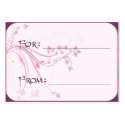 <i>Gift Tag</i> Plum Scrolls business cards by janettetsmith <i>Gift Tag</i> Plum Scrolls business cards
