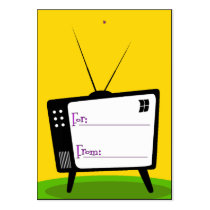 <i>Gift Tag</i> "Retro TV" business cards