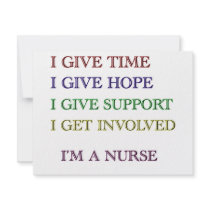I GIVE, I'M A NURSE INVITATIONS