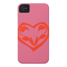 I give my heart to you in Tangerine Tango iPhone 4 Covers
