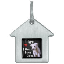 I Give Puppy Kisses Pet Tag - Customize It!