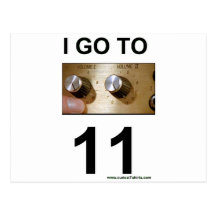 I go to 11 postcard