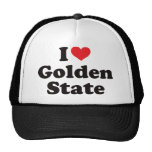 I Golden State del corazón Gorras