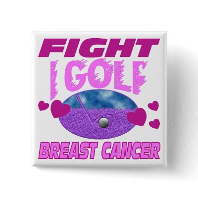 I Golf > Fight Breast Cancer Button by FightBreastCancer