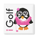 i Golf Penguin Magnets
