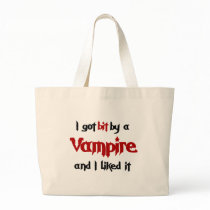 I got Bit by a Vampire Canvas Bag