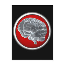 I got brains! postcard