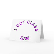 I Got Class 2009 Purple Greeting Card