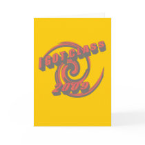 I Got Class 2009 Swirl Greeting Card