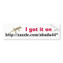 I got it on bumper stickers