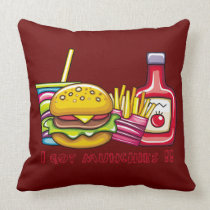 I got munchies American MoJo Pillow
