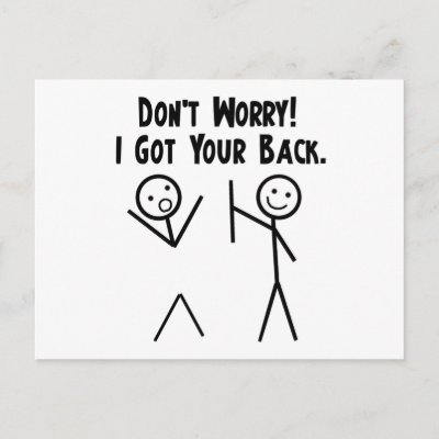 I Got Your Back! Postcards