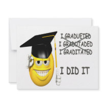 I Graduated invitations by Ricaso_Occasions I Graduated invitations