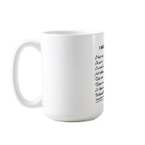 "I Had Myself a Dream" Poetry Mug by Bibble1 "I Had Myself a Dream" Poetry Mug