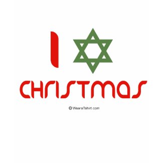 I Hanukkah Christmas green shirt
