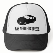 I Has Need for Speed Trucker Hats