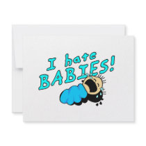 I hate babies! invite