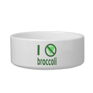 I Hate Broccoli Cat Bowls
