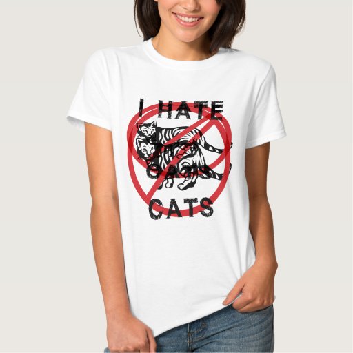 I Hate Cats TShirt Zazzle