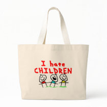 I hate children! tote bag