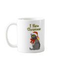 I Hate Christmas Cat Coffee Mug