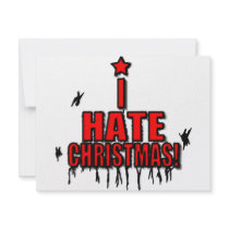 I Hate Christmas invitations