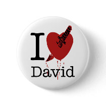 I Hate David Spoof I Love buttons by inquester I Hate David Spoof I Love buttons