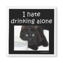 I hate drinking alone magnets
