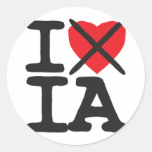 I Hate IA - Iowa Sticker