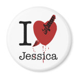 I Hate Jessica Spoof I Love Fridge Magnets