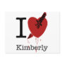 I Hate Kimberly Spoof I Love Post Card