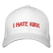 I HATE KIRK embroidered hats by NJLobster I HATE KIRK embroidered hats
