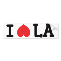 I Hate LA bumper sticker bumper stickers