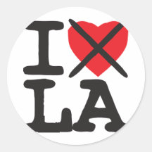 I Hate LA - Louisiana Stickers