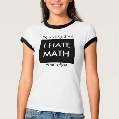 I Hate Math Tshirt by s1ericks