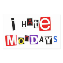 I Hate Mondays Sticker